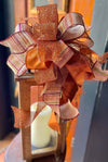 The Shayla Copper & Plum Fall Bow For Wreaths and Lanterns