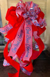 The Martha Red White & Blue American Flag Bow