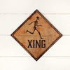 Vintage Style Skeleton Crossing Sign