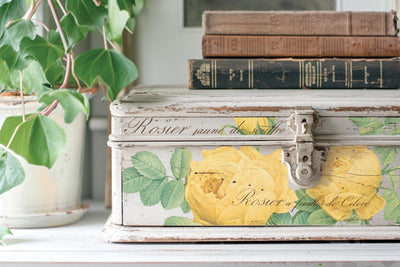 IOD Rose Botanical Rub On Transfer Sheet