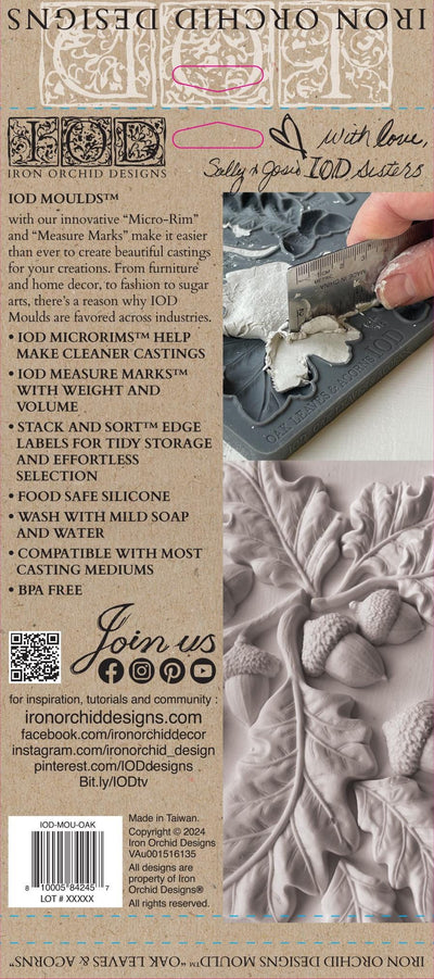 IOD Oak Leaves & Acorns Decor Mould
