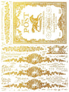 IOD Etiquettes Gilded Foil Rub On Transfer Sheet