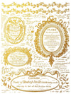 IOD Etiquettes Gilded Foil Rub On Transfer Sheet