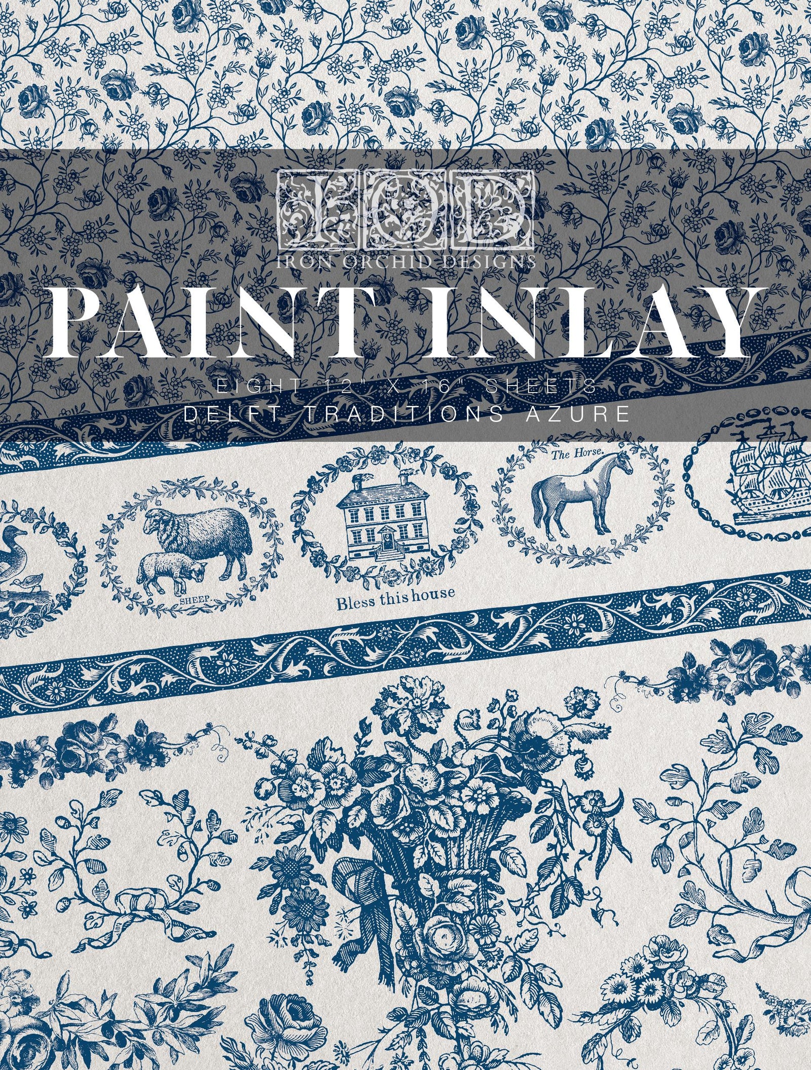 IOD Delft Traditions Paint Inlay Sheet