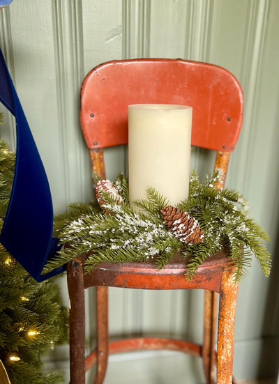 The Stephan Snowy Pine Candle Ring