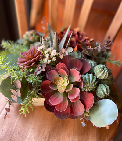 The Blake Succulent Centerpiece For Dining Table