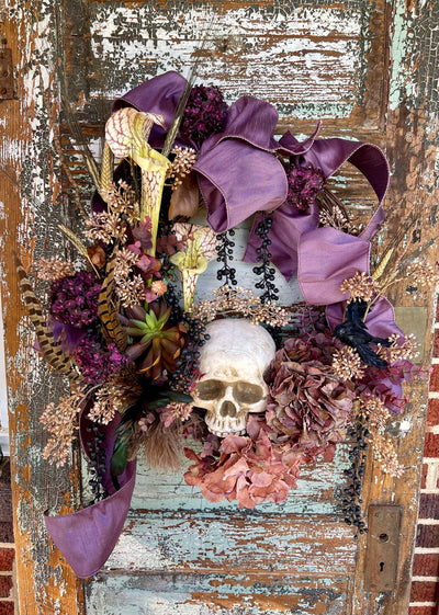 The Claudia Gothic Halloween Wreath For Front Door