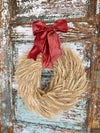 Wheat Wreath For Front Door - The Gabriel