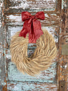 Wheat Wreath For Front Door - The Gabriel