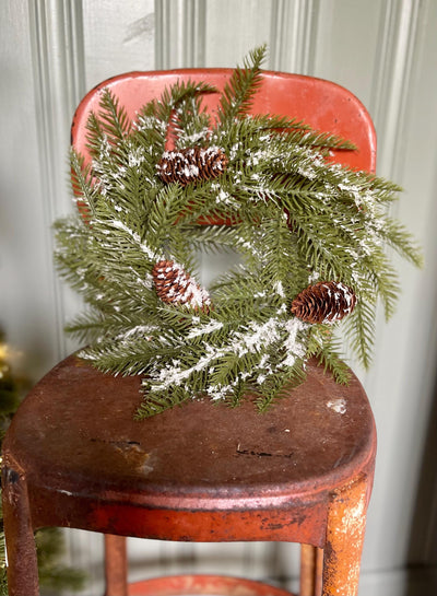 The Stephan Snowy Pine Candle Ring