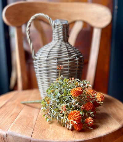 Willow Covered Wine Bottle