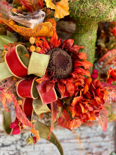 The Marigold Cottage Fall Wreath For Front Door