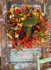 The Marigold Cottage Fall Wreath For Front Door