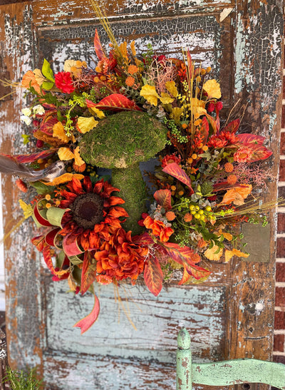 The Marigold Cottage Fall Wreath For Front Door