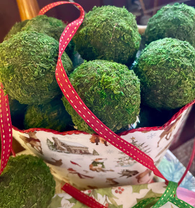 Preserved Moss Greenery Ball Pack Of Six