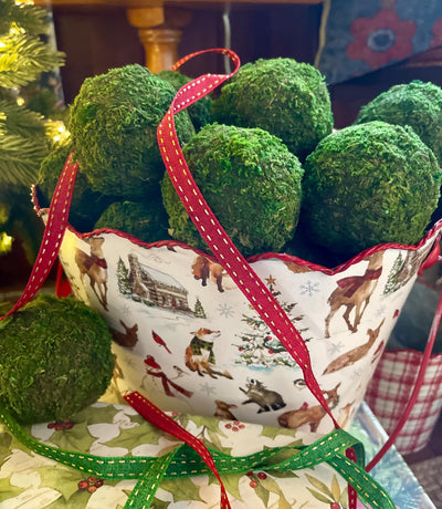 Real Preserved Moss Greenery Ball Pack Of Six