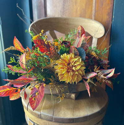 The Merrill Fall Dahlia Centerpiece For Table