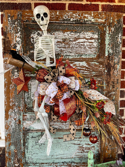 Halloween Skeleton Door Swag