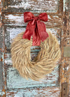 Wheat Wreath For Front Door - The Gabriel