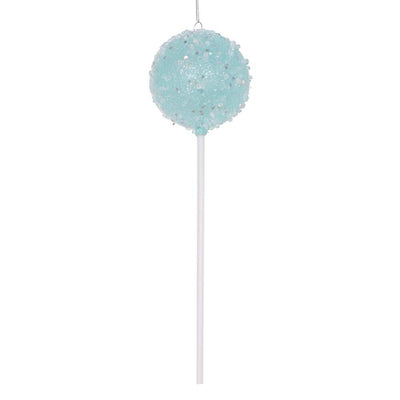 Glitter sprinkle lollipop ornament