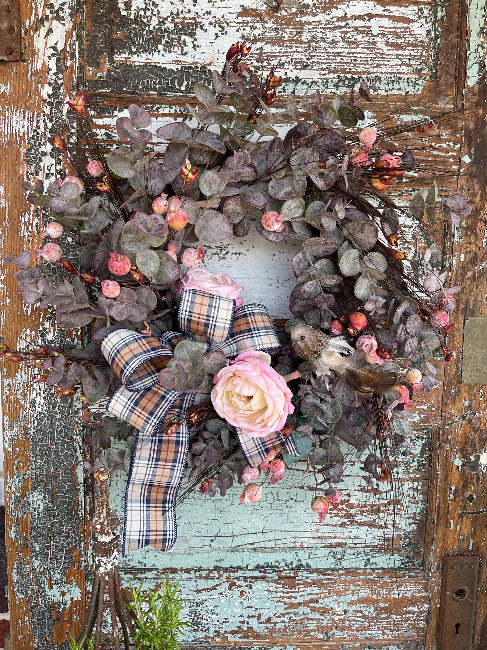 The Gabriella Eucalyptus Wreath For Front Door