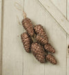 Copper Bronze Glitter Pinecone Cluster