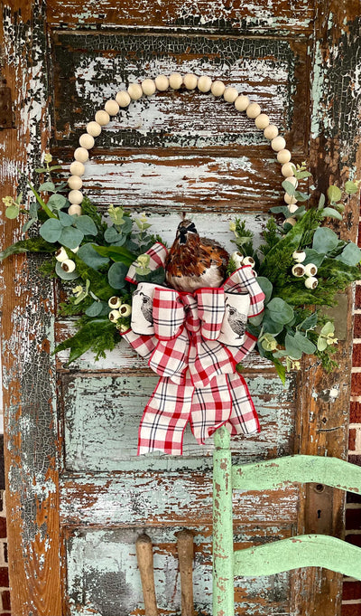 The Holden Quail Wreath For Front Door