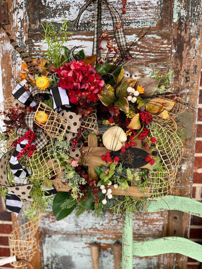 The Eliza Cottage Fall Wreath For Front Door