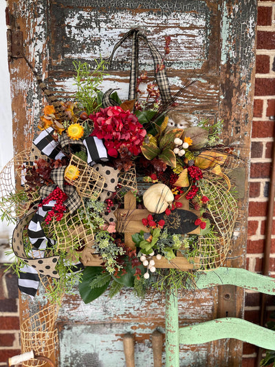 The Eliza Cottage Fall Wreath For Front Door