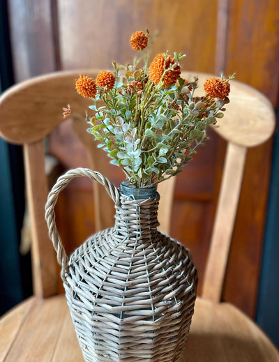 Willow Covered Wine Bottle