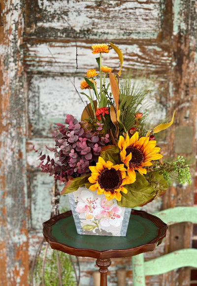 The Cara Fall Rustic Centerpiece For Table