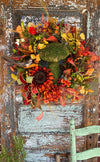 The Marigold Cottage Fall Wreath For Front Door