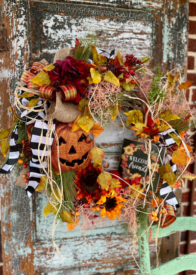 The Alessa Cottage Fall Wreath For Front Door