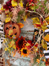 The Alessa Cottage Fall Wreath For Front Door