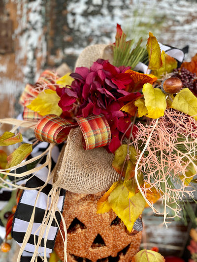 The Alessa Cottage Fall Wreath For Front Door