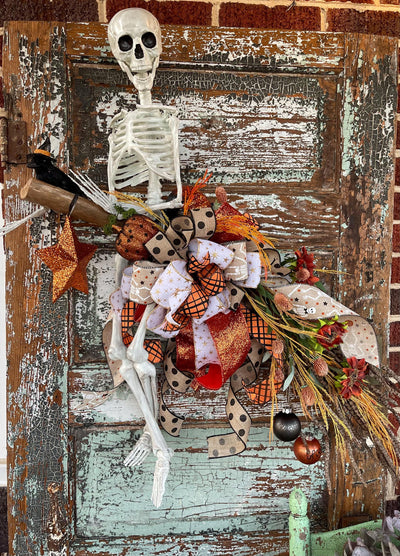 Halloween Skeleton Door Swag