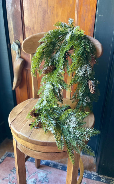 The Shane Faux Snowy Mixed Pine Drop pick