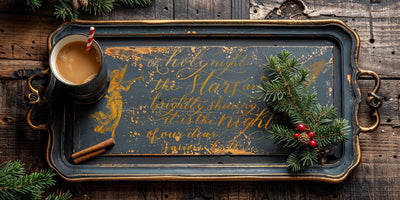 IOD Tinsel Christmas Rub On Transfer