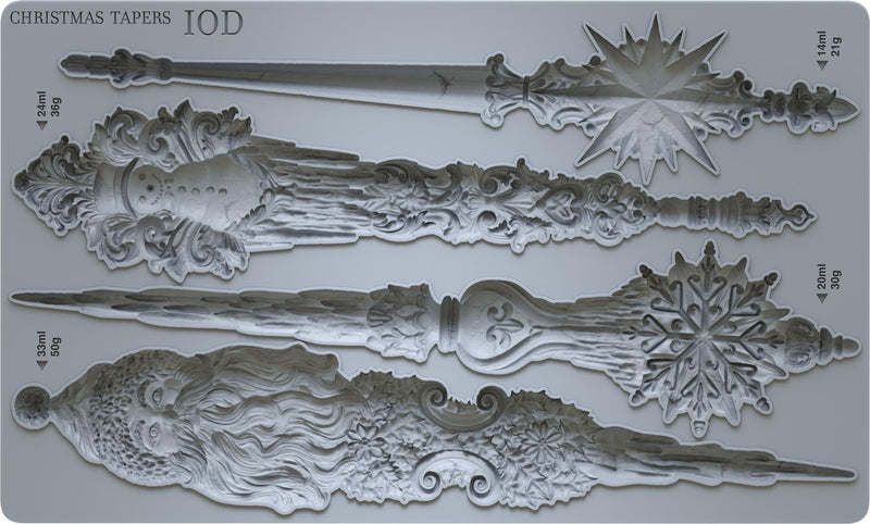 IOD Christmas Tapers Holiday Decor Mould