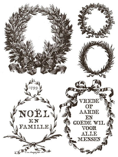 IOD Gloria Holiday Paint Inlay Sheet