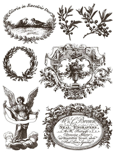 IOD Gloria Holiday Paint Inlay Sheet