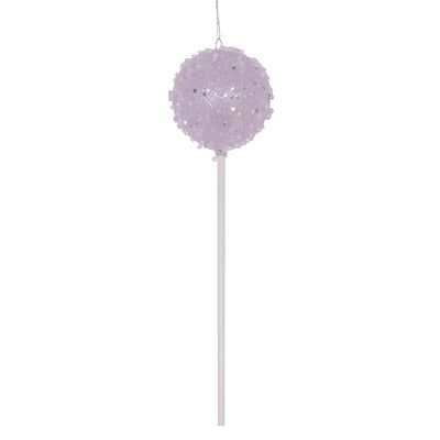 Glitter sprinkle lollipop ornament