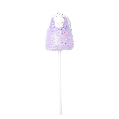 Glitter Gumdrop Christmas ornament