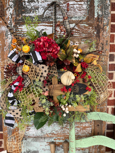 The Eliza Cottage Fall Wreath For Front Door