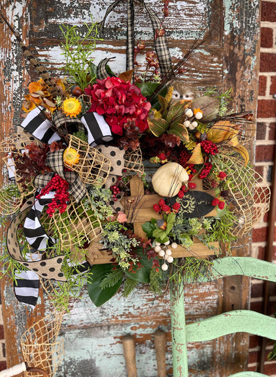 The Eliza Cottage Fall Wreath For Front Door