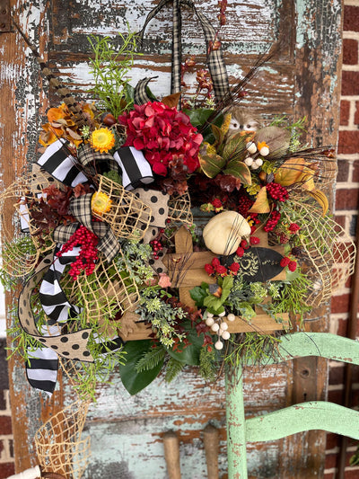 The Eliza Cottage Fall Wreath For Front Door