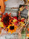 The Alessa Cottage Fall Wreath For Front Door