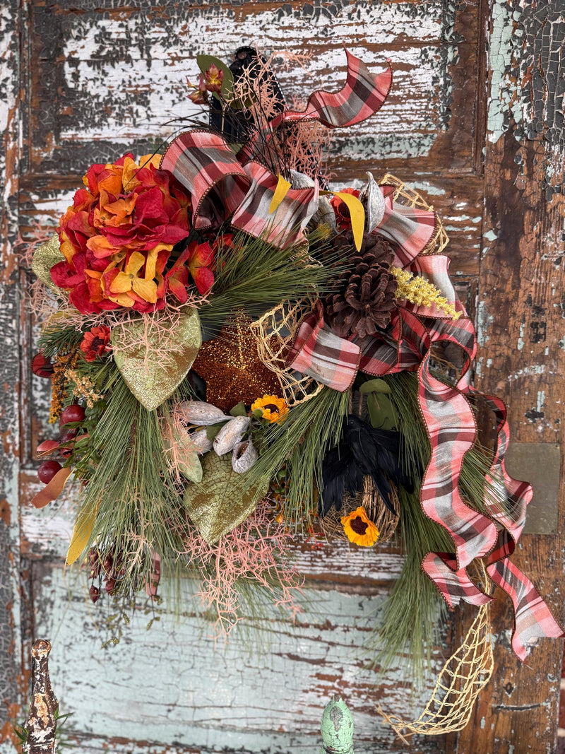 The Lela Cottage Fall Wreath For Front Door