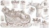 IOD Santas Sleigh Christmas Decor Mould