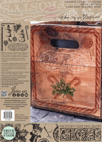 IOD Frostys Sweet Shoppe Christmas Decor Stamp